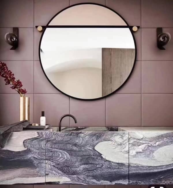 Ванная комната из мрамора Чиполино Ондулато